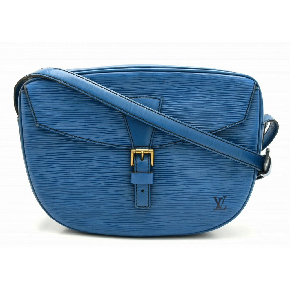 Louis Vuitton Epi Jeune Fille Shoulder Bag Clutch Leather Toledo Blue